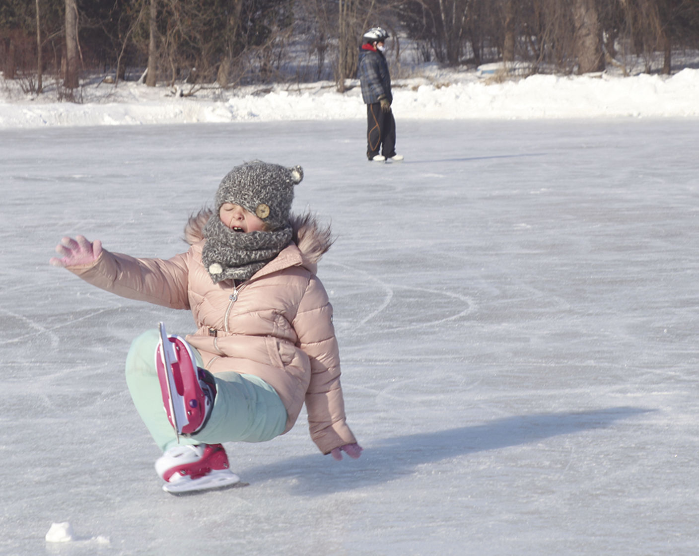 Ice skating